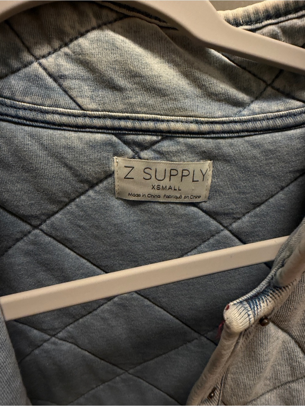 Quilted Light Blue Women's Jacket - Picture 2 of 5